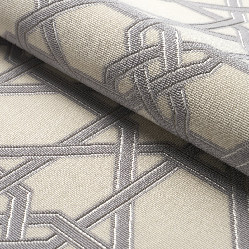 Schumacher x Mary McDonald Le Maroc Épinglé Fabric, Dove