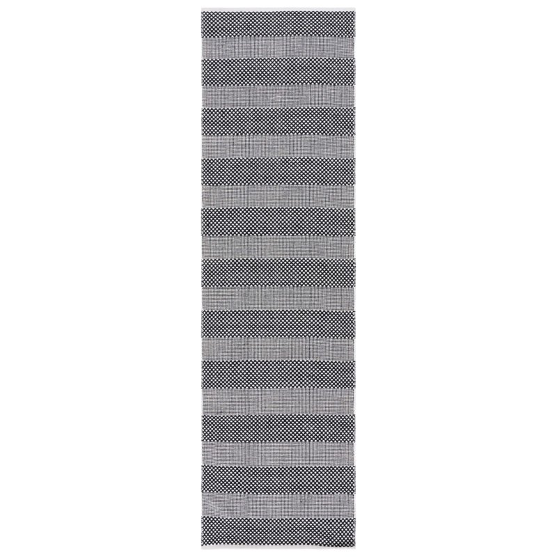 Striped Kilim Flat Weave Cotton Striped Rug, Runner 2'3" x 8'