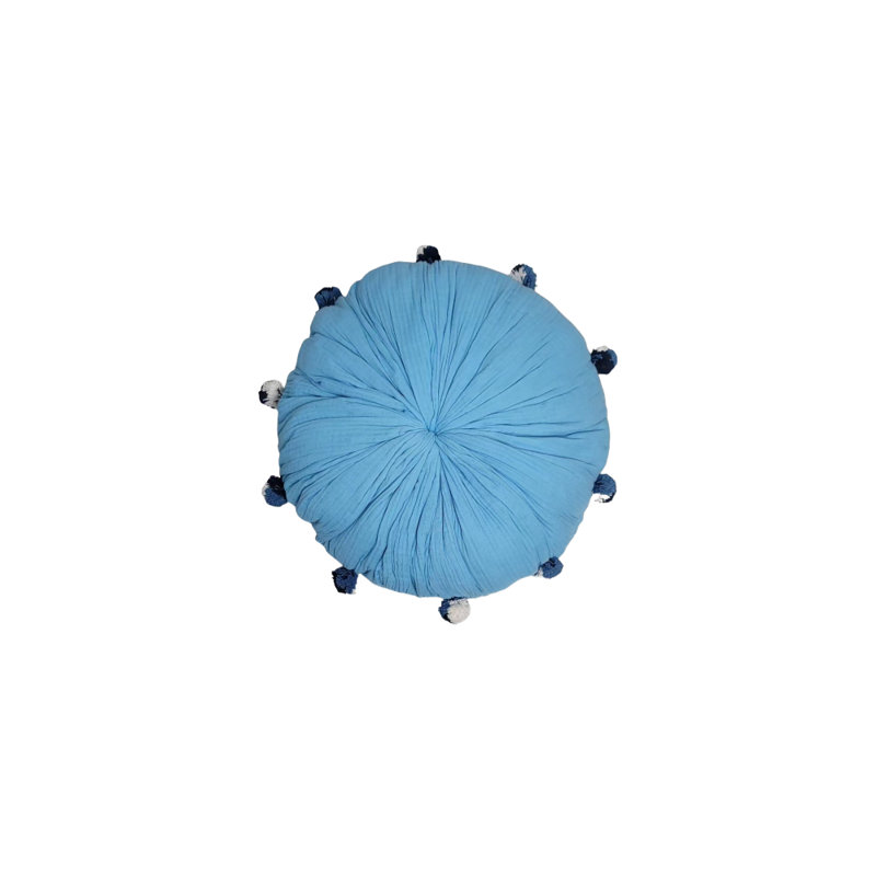 Ls Romy Muslin Plain Heram Round Pillow