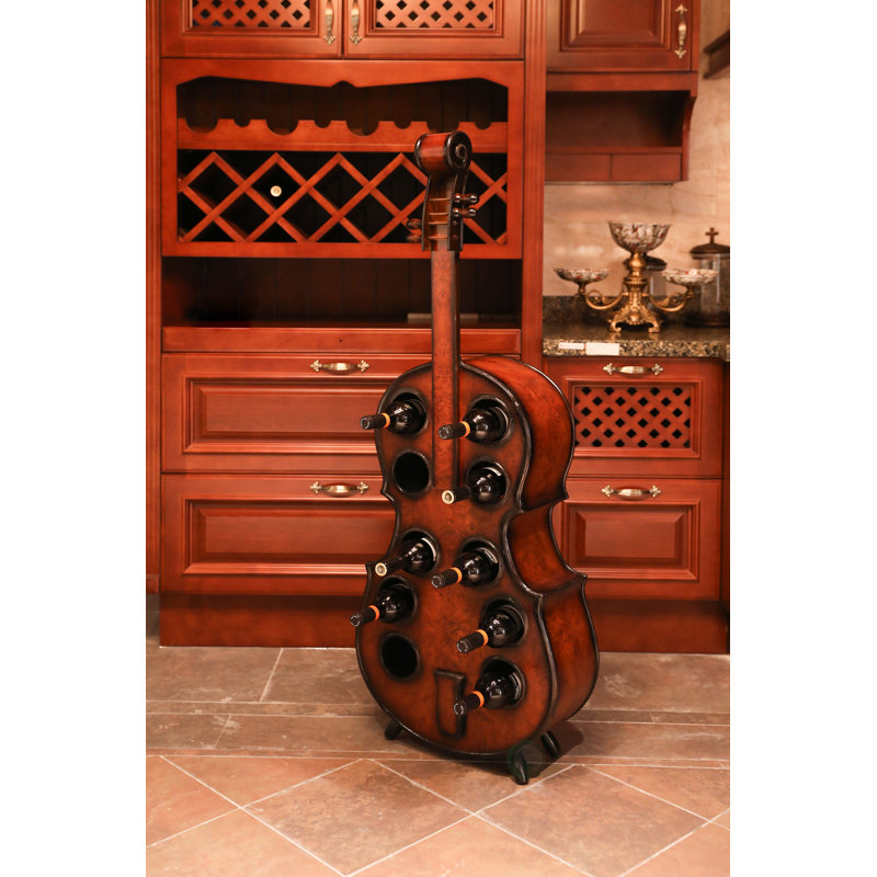 Support à vin de sol pour 10 bouteilles violoncelle Hok