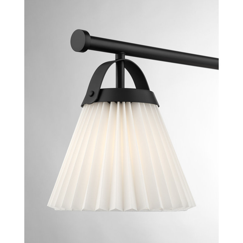 Lustre linéaire à 3 lumières Omoro, Noir mat