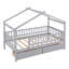 Lit simple en bois avec deux tiroirs