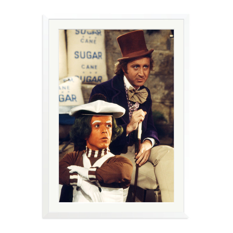 Willy Wonka, 38" H x 27" W, White