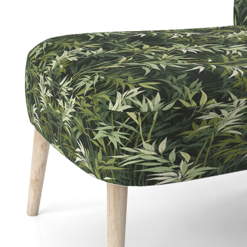 Chaise d'appoint rembourrée Green Floral