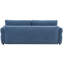 Canapé-lit escamotable en tissu bleu avec compartiment désirable - 2 places, grand lit, siège mi-ferme, dossier lâche, conversion de grand lit élégant et fonctionnel, confort du siège,-1299747625