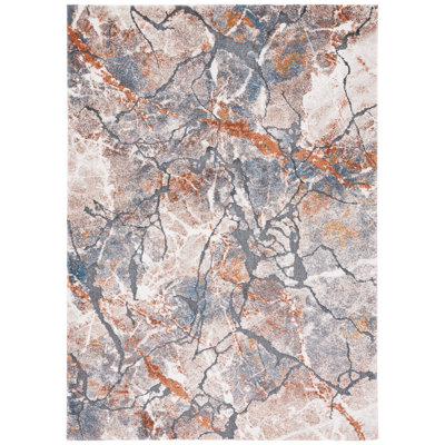 Cyrus Shag Performance Abstract Rug