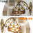 7.9" Tiffany-Style Stained Glass Wall Sconces With Pull Chain