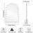 Ensoll Arch Lighted Makeup Mirror With 19 Dimmable LED Lights And 360 Degree Rotation