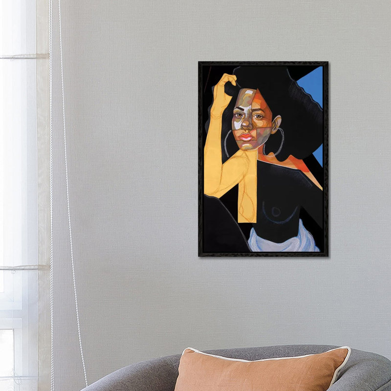 Black Picasso - Print on Canvas, Black Framed, 66.04 cm H x 45.72 cm W