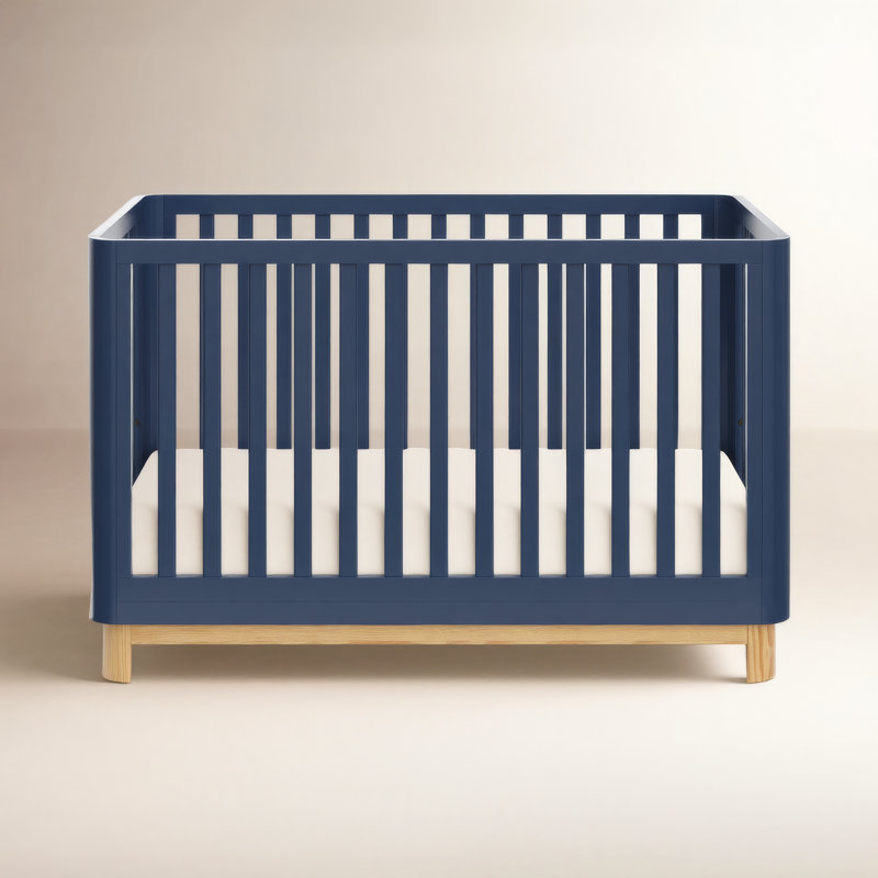 Lit de bébé convertible standard 3-en-1 Santos, Bleu minuit
