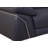 Navy Chair with Adjustable Headrest in Genuine Leather-451579836