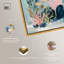 «Ocean Opal Oasis II», reproduction d'art sur toile par Art Remedy, cadre doré, 36 x 54-1983586257-1983586262