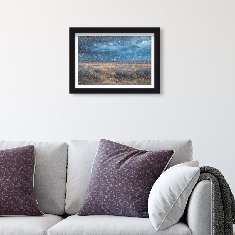 Dark Sky I Print by Oliver Gal, 11.5" H x 16.5" W, Black Shadowbox