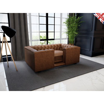 Glendo Faux Leather Pet Bed