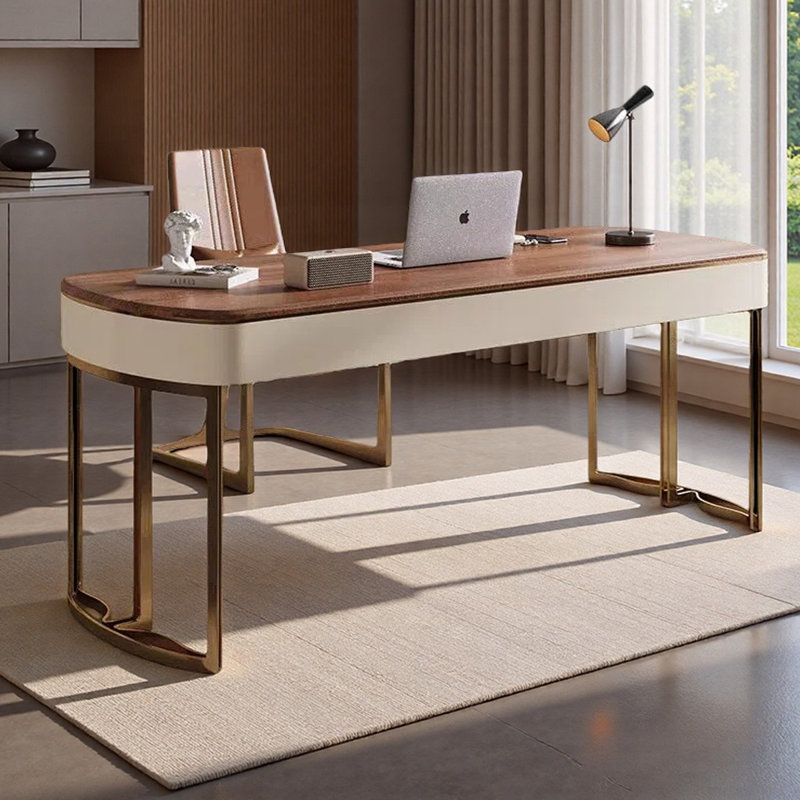 Bureau de luxe moderne et lumineux, H 29,53 po x l 62,99 po x P 23,62 po