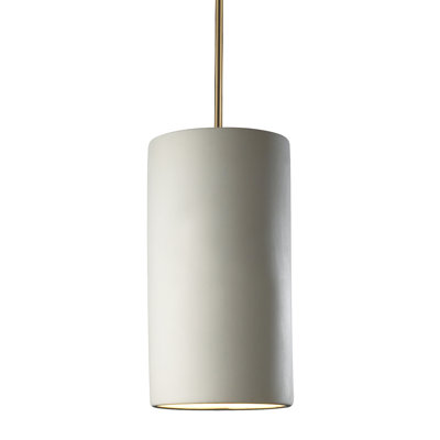Luminaire suspendu cylindrique à tige rigide DEL