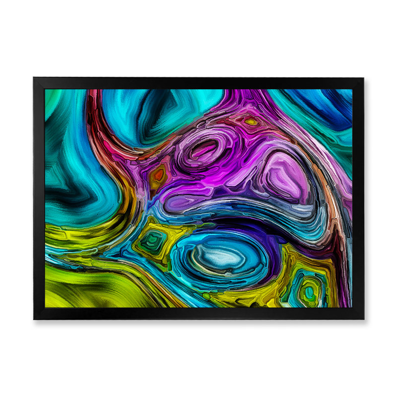 Energy of Unity - reproduction d'art sur toile, Cadre photo noir, H 8 po x l 12 po x P 1 po