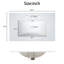 Ensemble de meuble-lavabo à cadre en bois massif 30 po avec lavabo simple avec 3 tiroirs et 1 porte-876771427