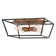 Fulton  Four Light 18" Caged Geometric Flush Mount Light