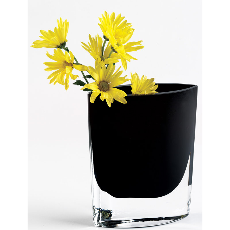 Vase de table à jet de cristal sans plomb Fiorelli
