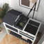 Tortoise House with Adjustable Lamp Holder Openable Lid Storage Shelf