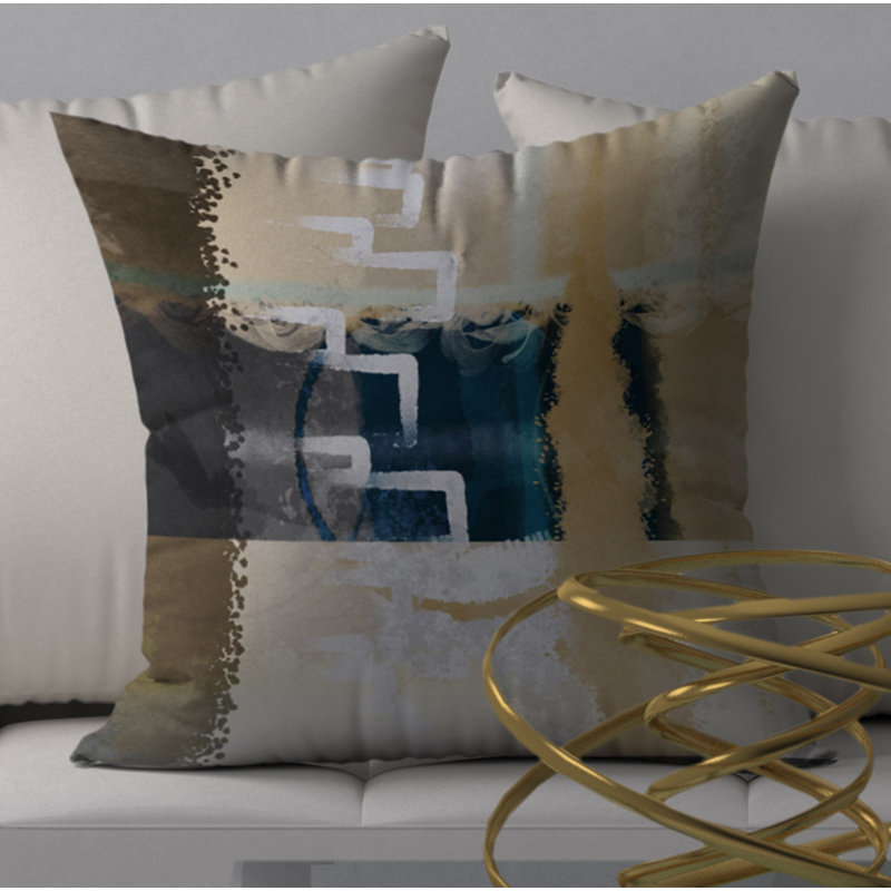 Housse de coussin décorative carrée et bourre O.K., 24 po x 24 po