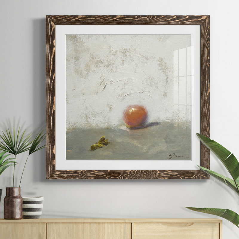 Marbre perdu - Reproduction d'art sur papier encadrée, H 35,5 po x l 35,5 po x P 1,5 po, Encadré de bois de noyer