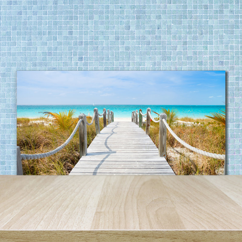 50cm W x 100cm L Glass Peel and Stick Panel