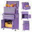Coffre à outils 8 tiroirs, armoire à outils amovible en métal 2-en-1 avec roues verrouillables-840982009