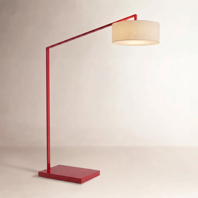 Stretch 75" Linen Floor Lamp