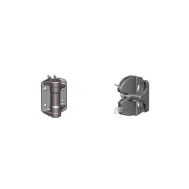 FORTRESS Inspire Black Metal Gate Kit Hardware (Latch, Hinges, Fasteners Included)