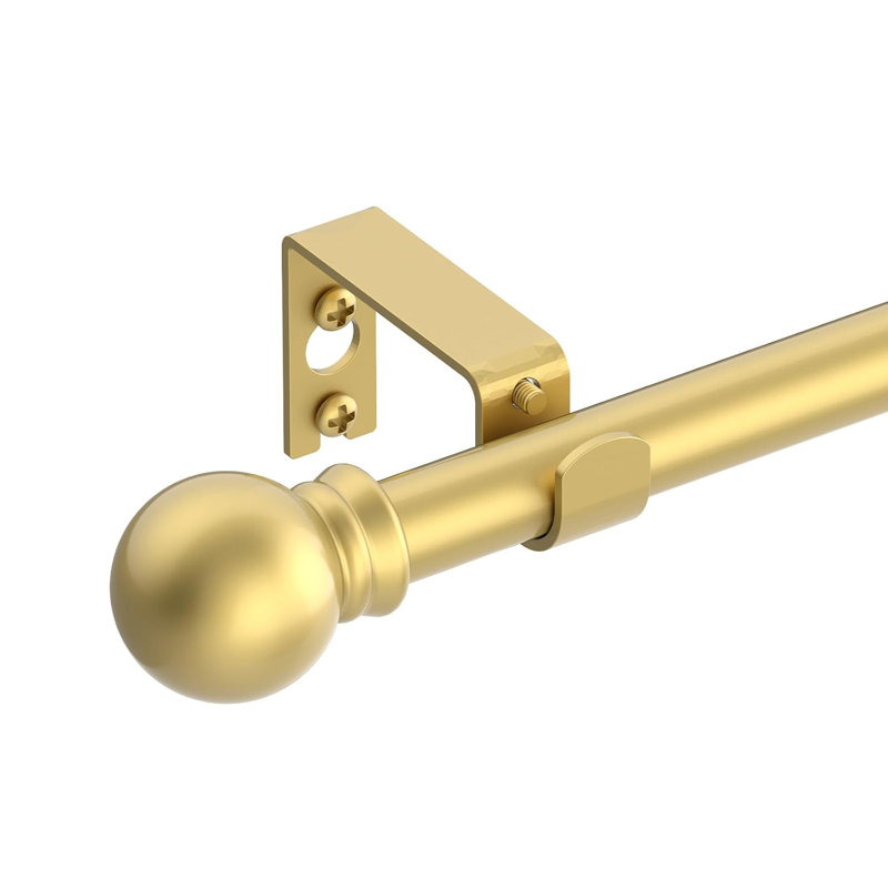 Tringle à rideaux robuste en métal réglable 28-78 "5/8" avec supports