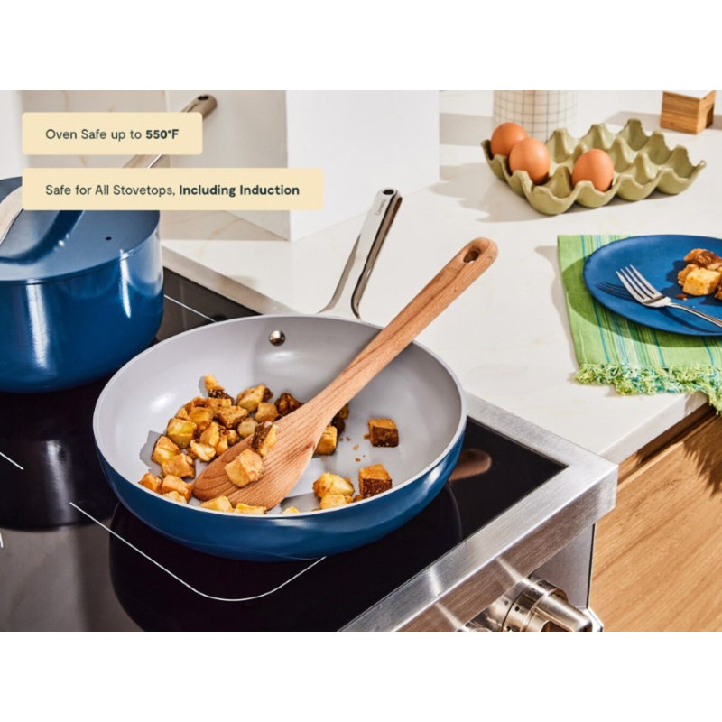 Caraway Nonstick Ceramic Fry Pan, 10.5", Navy