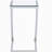 Draper Chrome Rectangular Glass Top Sofa Side Table