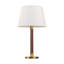 Lauren Ralph Lauren Grayson 1 Light Bedroom Home Office Living Room Lamp With White Linen Shade-1213127309-1213127310