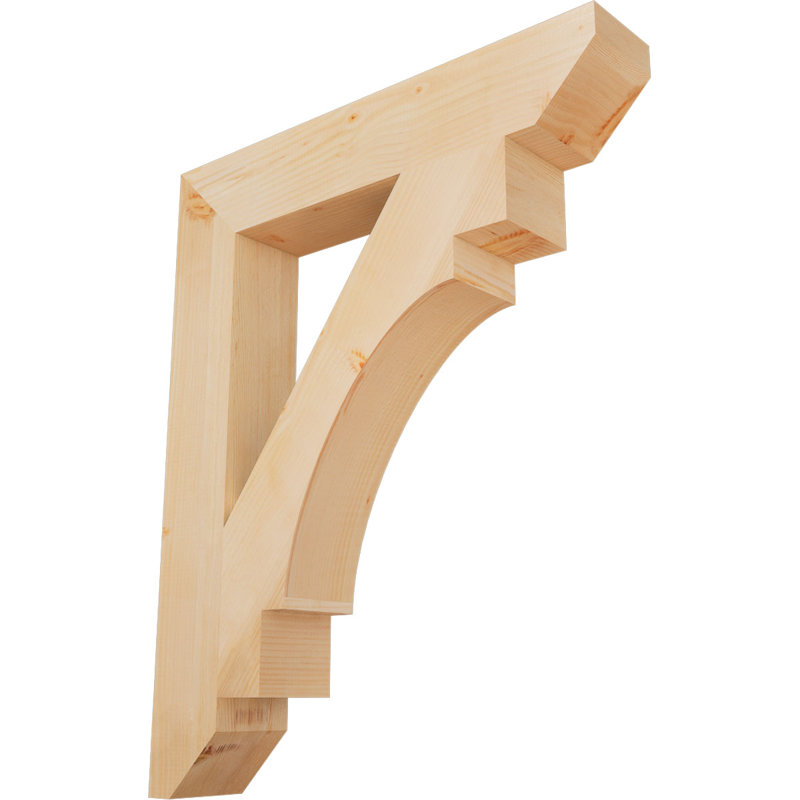 Support lisse à lattes Merced, Sapin de Douglas, H 42 po x l 5,5 po x P 34 po