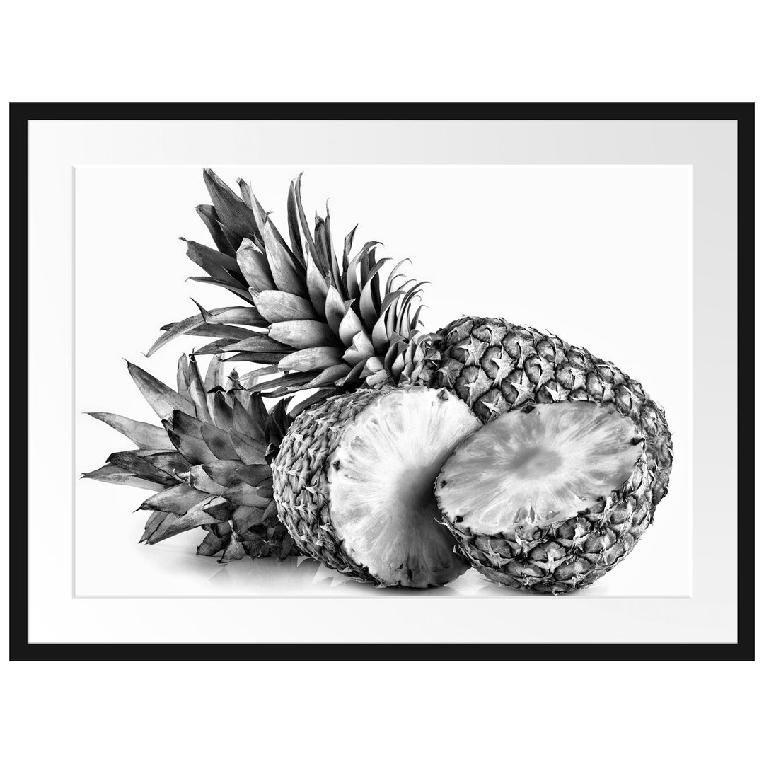 Gerahmtes Poster Frische Ananas