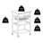 Beversly Wood Kitchen Cart