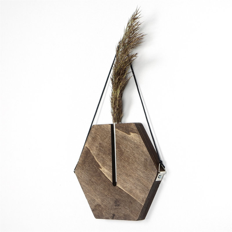 Élégant accessoire mural en bois, 6,7 po x 0,8 po x 5,9 po | 100% bois massif avec découpe laser complexe | Parfait pour la décoration intérieure, le salon et le bureau | Conception unique pour l'esthétique moderne