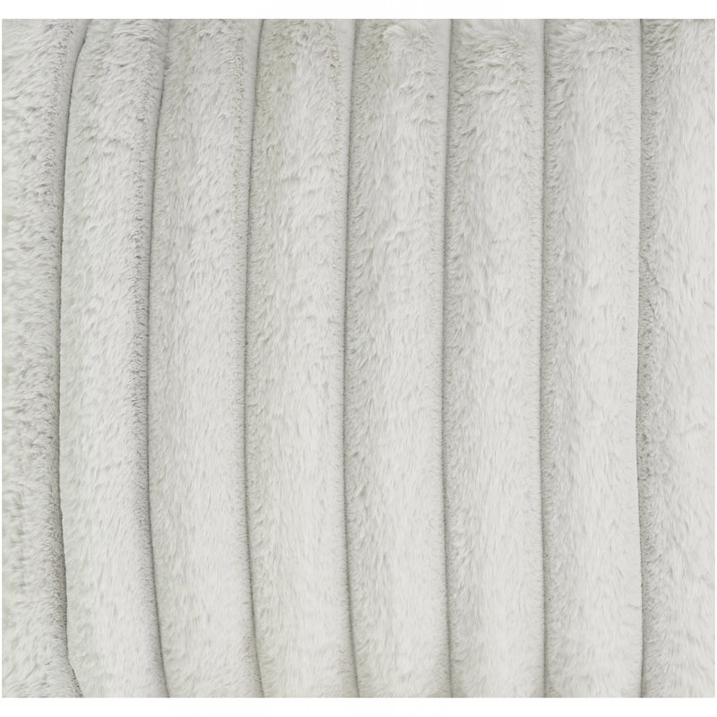 Méridienne 40 po Minky Dove, Polyester blanc