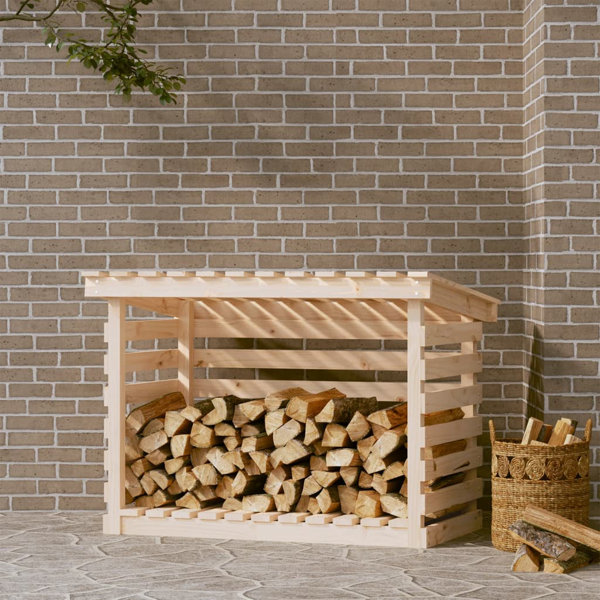 ClassicLiving Mimi 108cm W Solid Wood Log Rack | Wayfair.co.uk