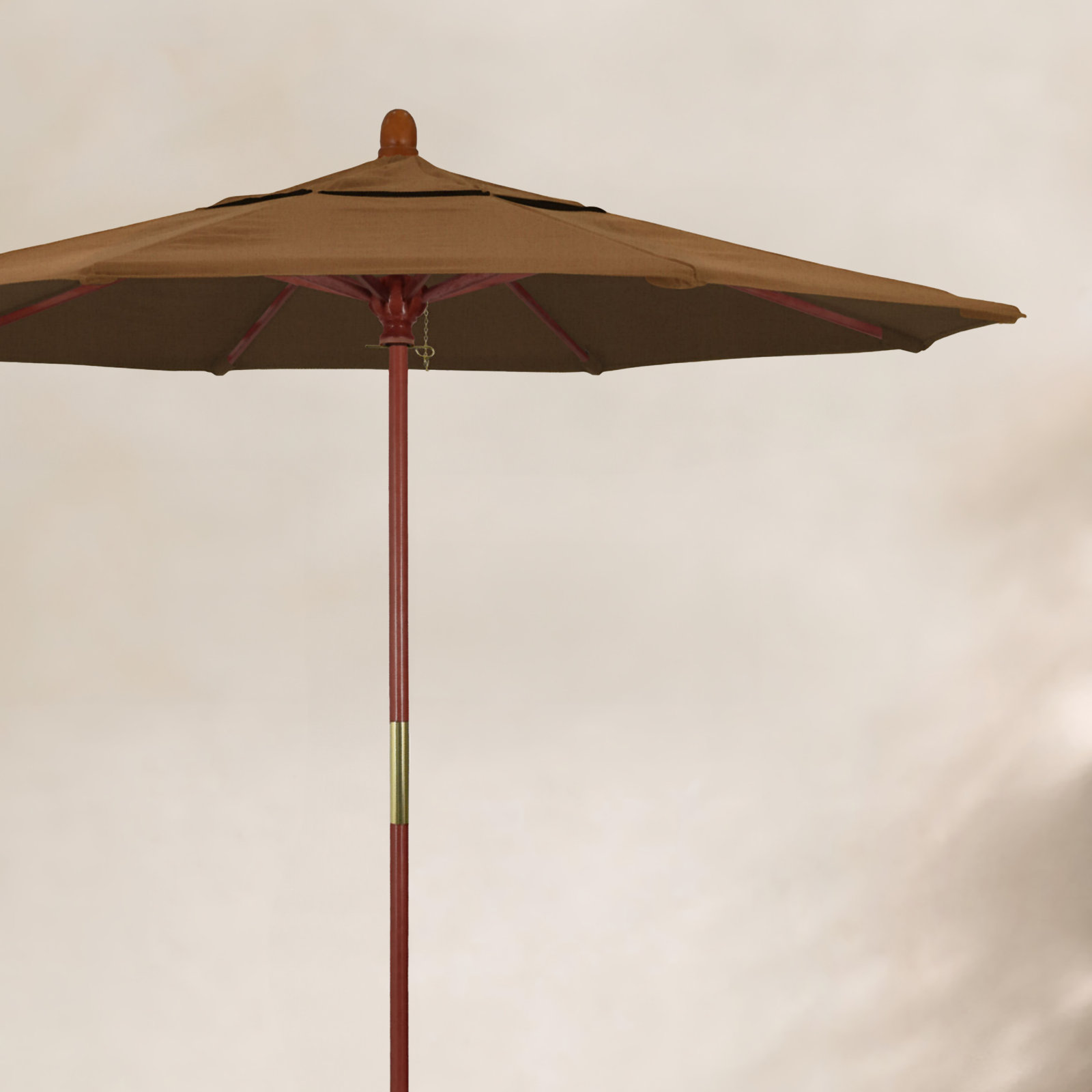 Manford 108'' Sunbrella® Outdoor Umbrella, Heather Teak Sunbrella®