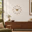 Plug-Inn, 23-Inch, Metallic Spoke Wall Clock-99460725