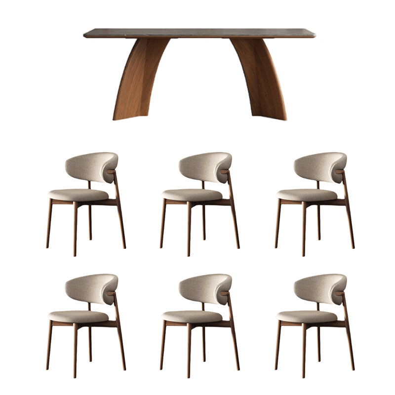 Ensemble de table et chaises Vintage, H 29,52 po x L 62,99 po x l 31,49 po