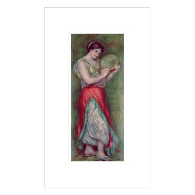 «Dancing Girl with Tambourine» par Pierre-Auguste Renoir, impression giclée encadrée