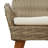 vidaXL Garden Dining Set with Cushion 3 pcs Beige Poly Rattan-48757667-61073409-61073408