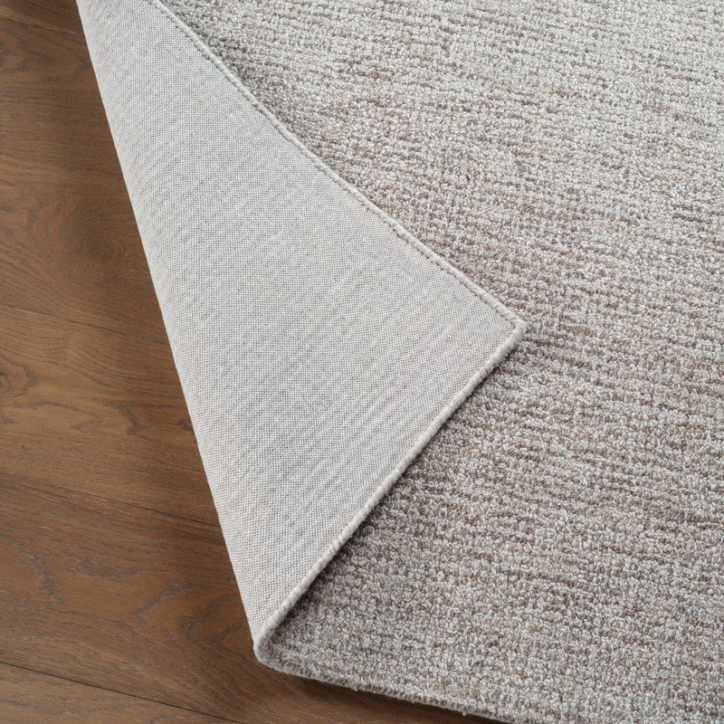 Britta Wool Area Rug in Tan, Rectangle 8' x 10'