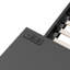 Lit plateforme en métal avec tête de lit à DEL, bureau à DEL, deux tiroirs de rangement USB, base de lit-190821828