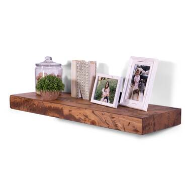 Loon Peak® Fairlie Hand Carved Solid Pine Wood Mantel & Reviews
