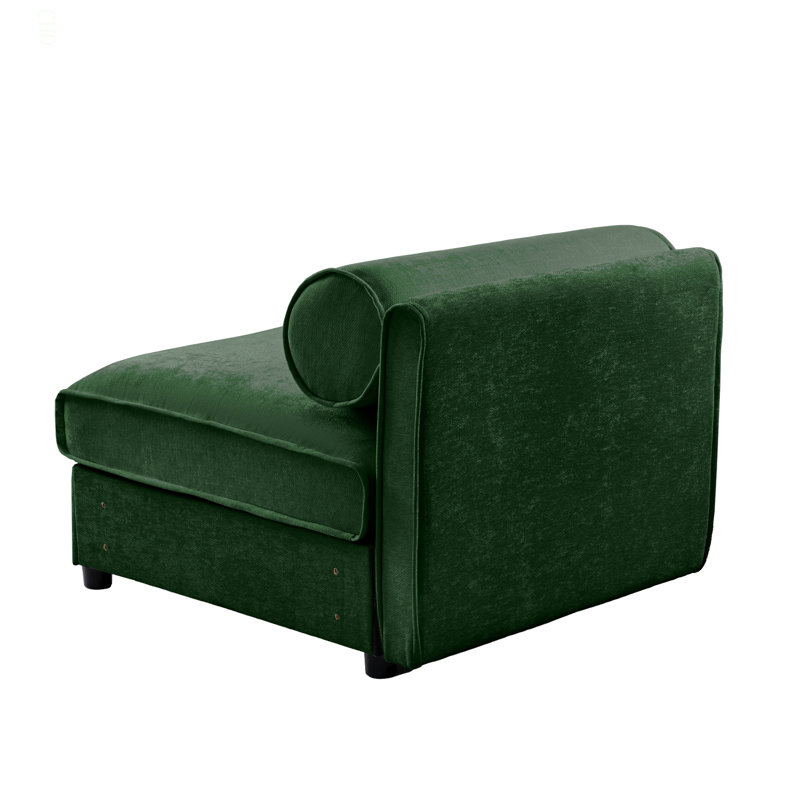 24 Canapé sans accoudoirs - Vert, Chenille verte